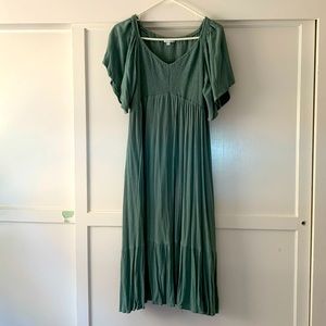 Sage Green Midi Dress